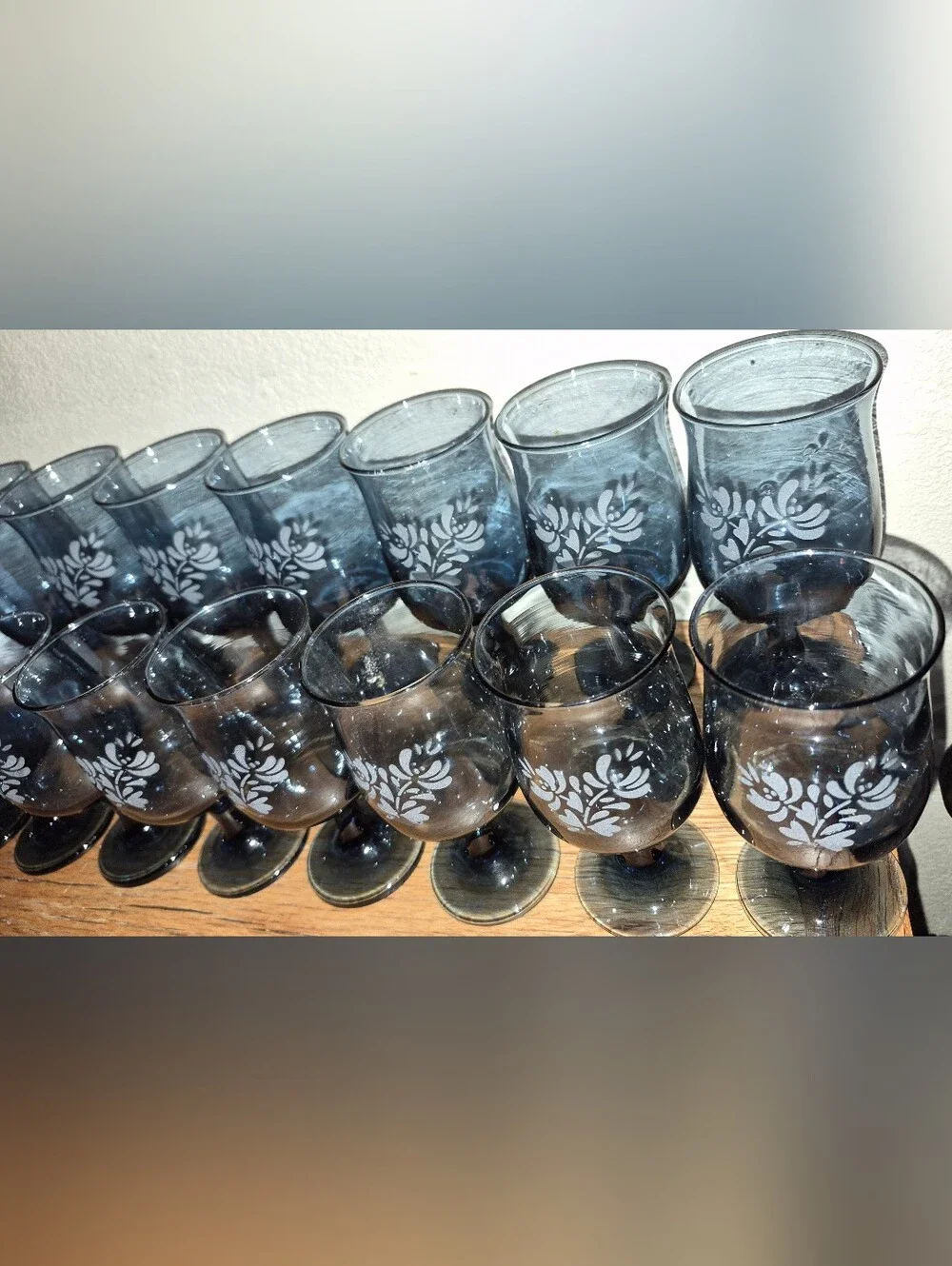 Set Of 15 Pfaltzgraff Yorktowne Wine Glass/ Goblets, Made in USA